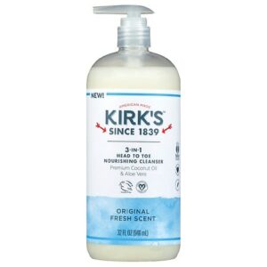 Kirk's 3-in-1 Head to Toe Nourishing Cleanser Original Fresh Scent - 32.0 fl oz