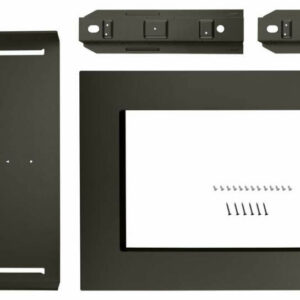 KitchenAid 27" Black Stainless Steel Trim Kit For Countertop Microwave Oven