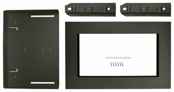 KitchenAid 27" Black Stainless Steel Trim Kit For Countertop Microwave Oven