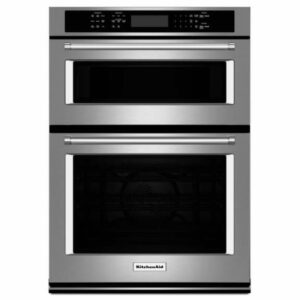 KitchenAid KOCE507E 27 Inch Wide 4.3 Cu. Ft. Combination Wall Oven with 1.4 Cu. Ft. Microwave Oven with Even-Heat True Convection Stainless Steel