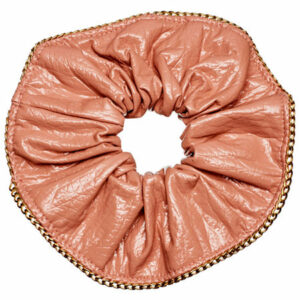 Kitsch Kitsch x Justine Marjan Patent Scrunchie with Chain, One Size , Multiple Colors