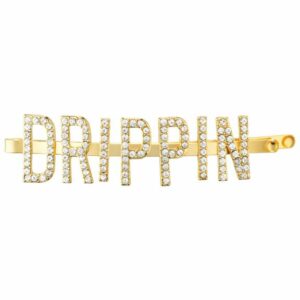 Kitsch X Justine Marjan Rhinestone DRIPPIN Bobby Pin Gold
