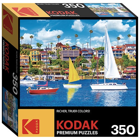 Kodak Puzzle Recreational Sailboats Newport Bay 350 Pieces - 1.0 ea