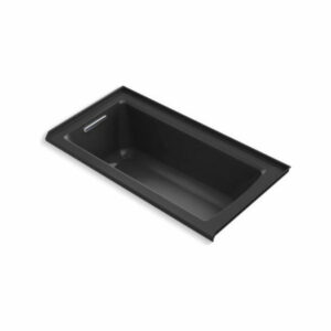 Kohler Archer 60"x30" Alcove Bath With Left-Hand Drain, Black