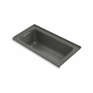 Kohler Archer 60"x30" Alcove Bath With Left-Hand Drain, Thunder Gray