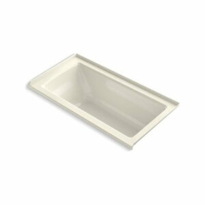 Kohler Archer 60"x30" Alcove Bath With Right-Hand Drain, Biscuit