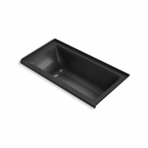 Kohler Archer 60"x30" Alcove Bath With Right-Hand Drain, Black