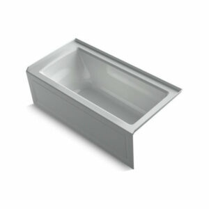 Kohler Archer 60"x30" Alcove Bath With Right-Hand Drain, Ice Gray