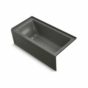 Kohler Archer 60"x30" Alcove Bath With Right-Hand Drain, Thunder Gray