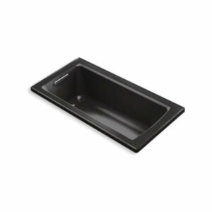 Kohler Archer 60"x30" Drop-In Bath and Reversible Drain, Black