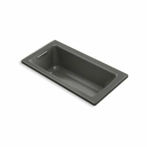 Kohler Archer 60"x30" Drop-In Bath and Reversible Drain, Thunder Gray