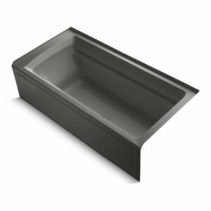 Kohler Archer 72"x36" Alcove Bath With Right-Hand Drain, Thunder Gray