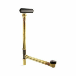 Kohler Clearflo Slotted Overflow Brass Bath Drain, Oil-Rubbed Bronze