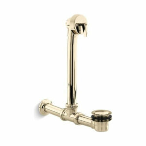 Kohler Iron Works Exposed Bath Drain, Vibrant French Gold