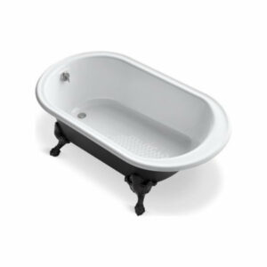 Kohler Iron Works Historic 66" X 36" Freestanding Oval Bath, White