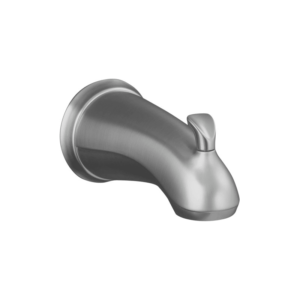 Kohler K-10280-4 Sculpted Diverter Bath Spout for Forte or Leighton Collections Brushed Chrome Accessory Tub Spout Diverter