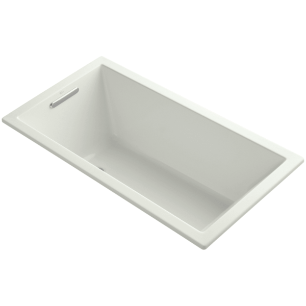 Kohler K-1130 Underscore Collection 60" Drop In or Undermount Soaking Bath Tub with Slotted Overflow Dune Tub Soaking Drop-In