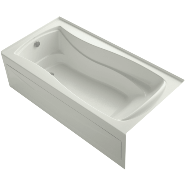 Kohler K-1259-LAW Mariposa 72" Alcove Soaking Bath Tub with Bask Heating and Left Drain Dune Tub Soaking Alcove