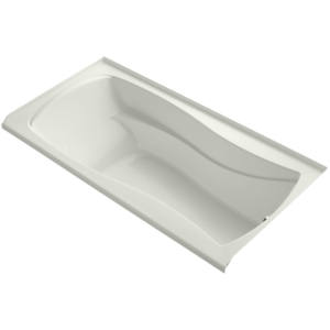 Kohler K-1259-RW Mariposa 72" Alcove Soaking Bath Tub with Bask Heating and Right Drain Dune Tub Soaking Alcove