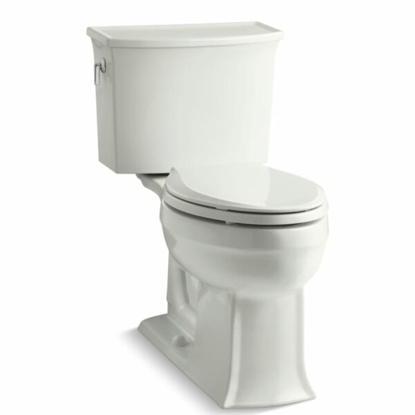 Kohler K-3551 Archer 1.28 GPF Two-Piece Elongated Comfort Height Toilet with AquaPiston Technology - Seat Not Included Dune Fixture Toilet Two-Piece