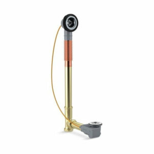 Kohler Pureflo Rough-In Cable Bath Drain, Brass, 45" Cable