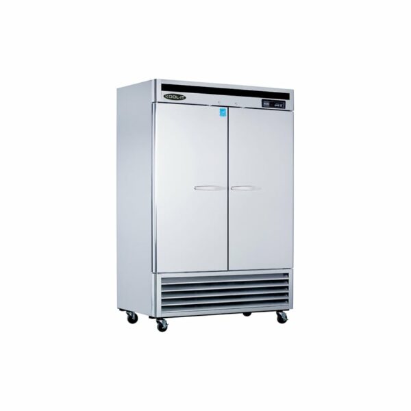 Kool-It KBSF-2 44.7 Cu. Ft. Double Door Reach-In Freezer Stainless Steel Commercial Freezers Freezer Reach-In