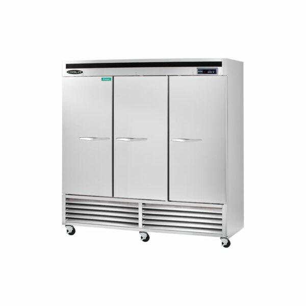 Kool-It KBSF-3 72 Cu. Ft. Triple Door Reach-In Freezer Stainless Steel Commercial Freezers Freezer Reach-In