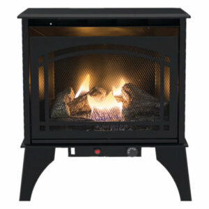 Kozy World GSD2210 Dual Fuel Gas Stove, Steel, Black