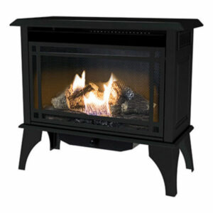 Kozy World GSD2845 Monterey Vent Free Gas Stove, Black, 30000 BTU