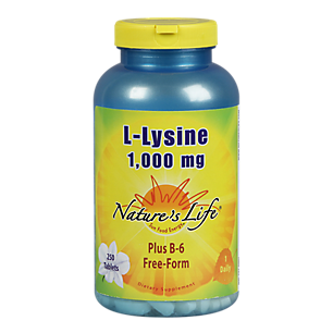 L-Lysine - Free Form Amino Acid Plus Vitamin B6 - 1,000 MG (250 Tablets)