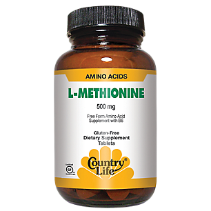 L-Methionine - Free Form Amino Acid with Vitamin B6 - 500 MG (60 Tablets)