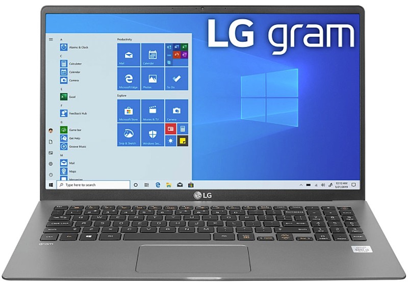 LG Gram 15.6" Dark Silver Notebook Intel i5-1035G7 8GB RAM 256GB SSD, Intel Iris Plus Graphics