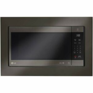 LG MK2030N 30 Inch Wide Trim Kit for LG Built-In Microwaves Black Stainless Steel Cooking Appliance Accessories and Parts Microwave Accessories Trim