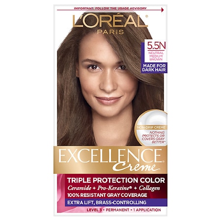 L'Oreal Paris Excellence Creme Permanent Triple Protection Hair Color - 1.0 ea