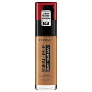 L'Oreal Paris Infallible 24 Hour Fresh Wear Foundation, Lightweight - 1.0 fl oz