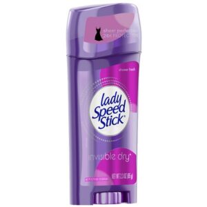 Lady Speed Stick by Mennen Invisible Dry Antiperspirant & Deodorant Solid Shower Fresh - 2.3 oz