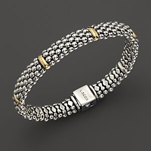 Lagos 18K Gold and Sterling Silver Rope Bracelet