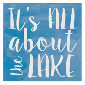 "Lake" by Erin Clark, Canvas Art, 24"x24"