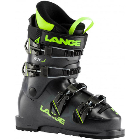 Lange RXJ Ski Boot - Kid's Anthracite/lime 22.5