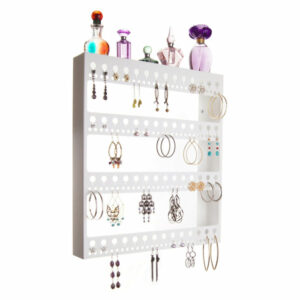 Large Earring Holder Jewelry Organizer Storage Storage Rack Tray, Rose