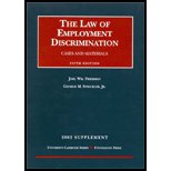 Law of Employment Discrimination, 2002 Supplement