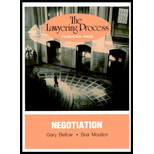 Lawyering Process : Negotiations, Supplement