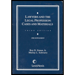 Lawyers and Legal Profession, 1998 Supplement