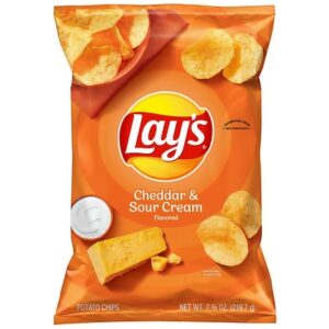 Lay's Potato Chips Cheddar & Sour Cream Flavored - 7.75 OZ