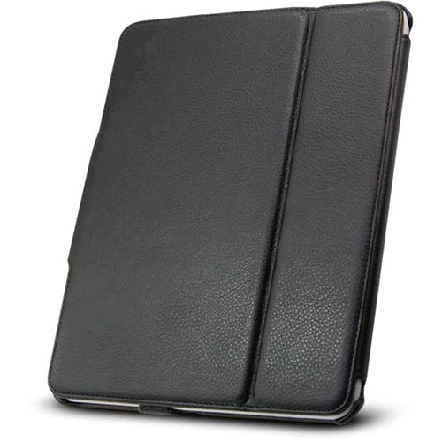 Leather Flip Book Case/Folio for Apple iPad 2, iPad 3, iPad 4 (Black)