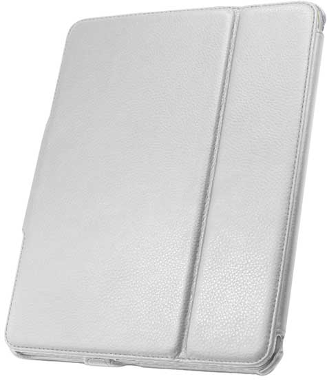 Leather Flip Book Case/Folio for Apple iPad 2, iPad 3, iPad 4 (White)