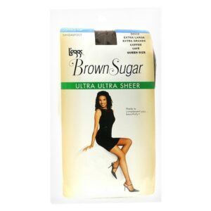 L'eggs Brown Sugar Control Top Sandalfoot Ultra Ultra Sheer Pantyhose Q - 1.0 pr