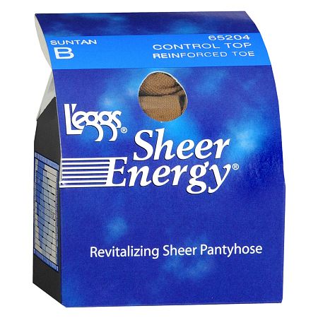 L'eggs Sheer Energy Control Top Reinforced Toe Pantyhose B - 1.0 pr