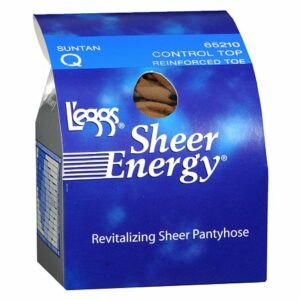 L'eggs Sheer Energy Control Top Reinforced Toe Revitalizing Pantyhose Q - 1.0 pr