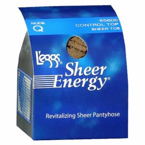 L'eggs Sheer Energy Control Top Sheer Toe Pantyhose Q - 1.0 pr